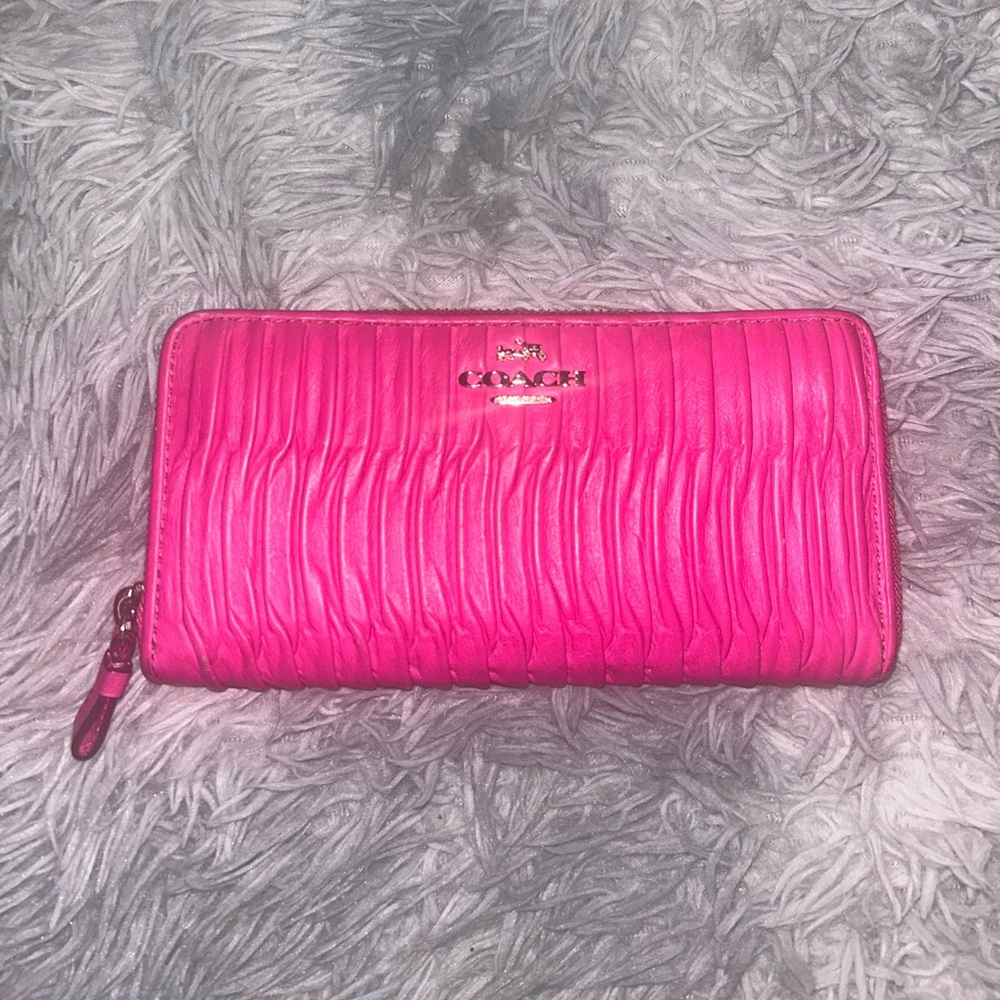 Coach Pink Leather Handbag